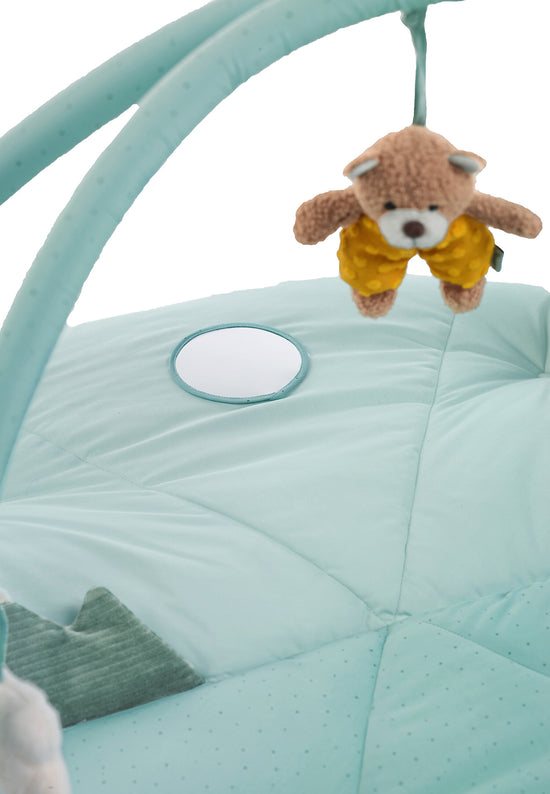 Sterntaler Spielbogen Bär Ben in Türkis mit Krabbeldecke rund Fabrik Onlineshop