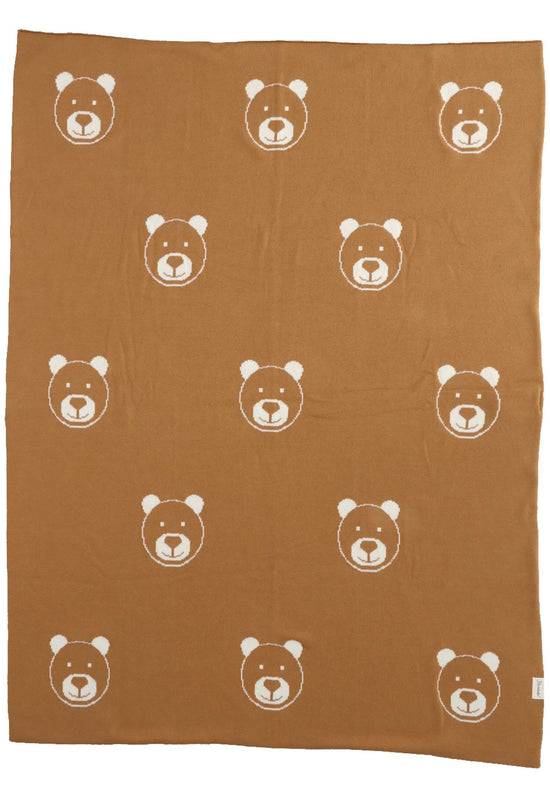 Sterntaler GOTS Strick-Schmusedecke Bär zum Wenden, 100x80cm Cyber Monday