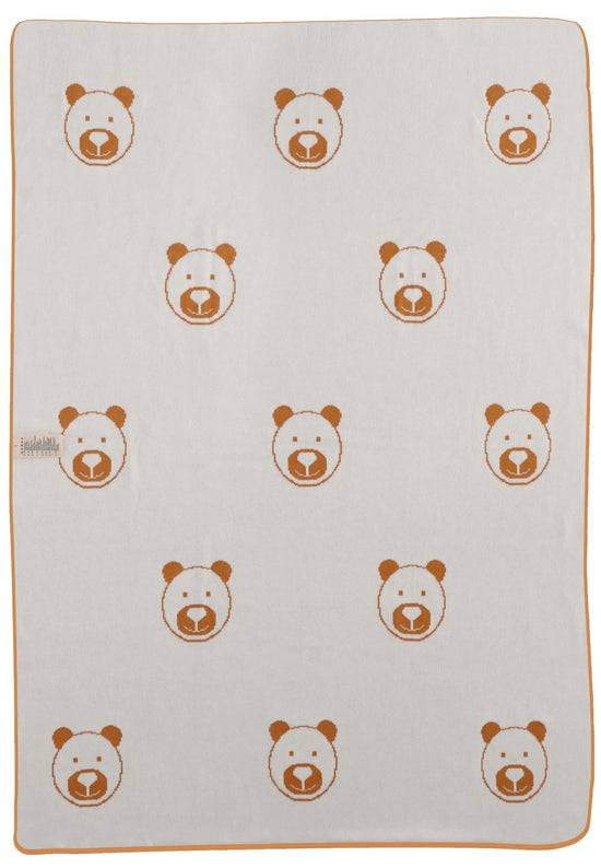 Sterntaler GOTS Strick-Schmusedecke Bär zum Wenden, 100x80cm Cyber Monday