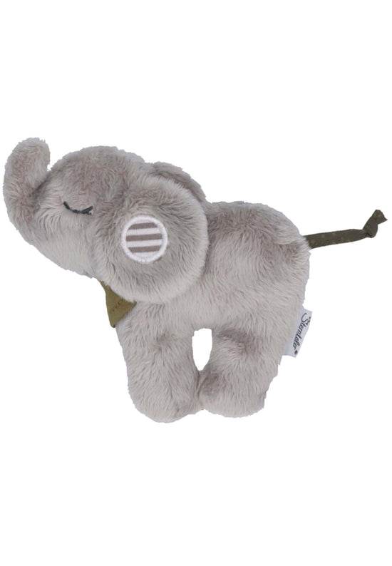 Sterntaler Mini-Spieltier Elefant Eddy mit Rassel, Grau
