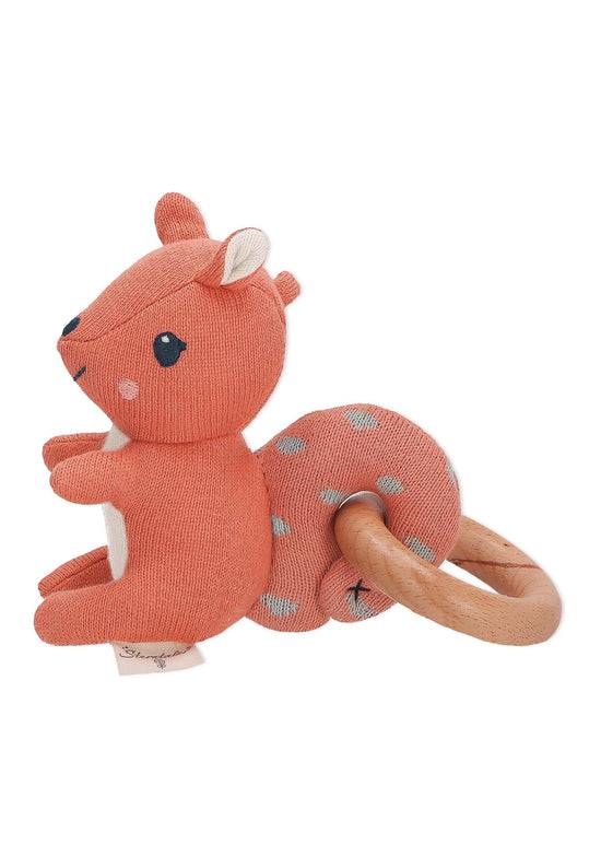 Sterntaler Holz-Greifling Eichhörnchen Enna mittelrot, 12 cm Blitzangebot