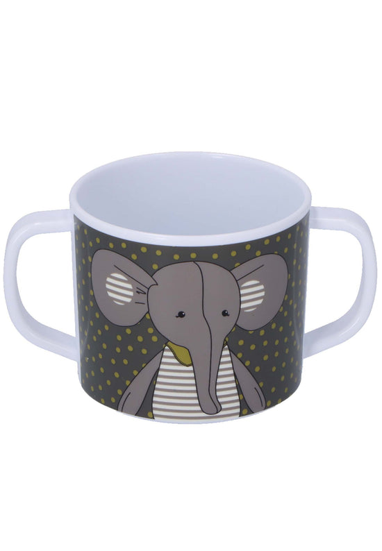 Sterntaler Henkeltasse + Trinkaufsatz Elefant Eddy+Hase Happy Nur für heute