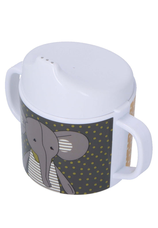 Sterntaler Henkeltasse + Trinkaufsatz Elefant Eddy+Hase Happy Nur für heute