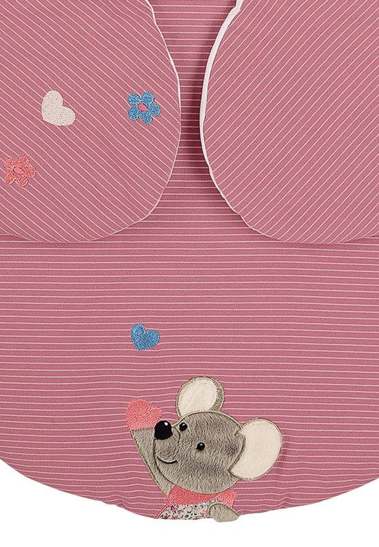 Sterntaler Einschlagdecke wattiert Maus Mabel aus Jersey,Rosa Angebote