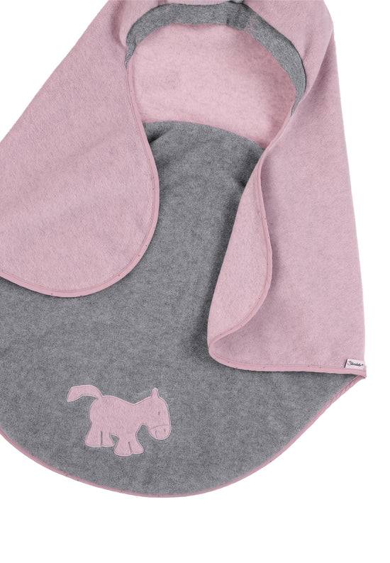 Sterntaler Einschlagdecke Pony Pauline in Lila/Grau, 75x90cm Schlussverkauf