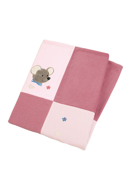 Sterntaler Schmusedecke Maus Mabel aus Microfleece in Rosa Rabatt
