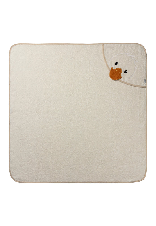 Sterntaler Kapuzenbadetuch mit Motiv Ente Edda, 100x100cm Weihnachtsangebot