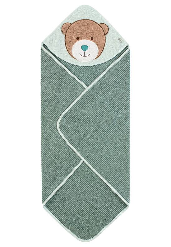 Sterntaler Motiv-Badetuch Bär Ben in Mittelgrün, 80x80cm Top Angebot