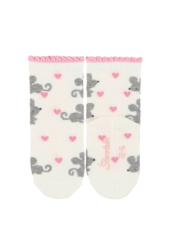 Sterntaler Socken im 3er-Pack Katzengesicht, Herz und Maus Rabatte dieses Monats