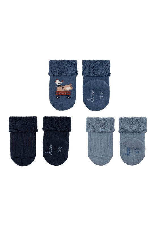 Sterntaler Baby Socken 3er Set Tiere aus Baumwoll-Mischgewebe Verkauf