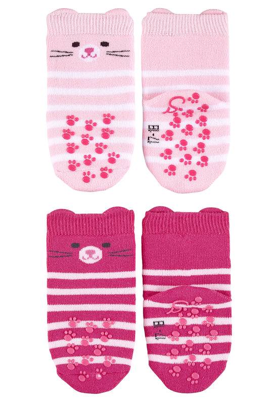 Sterntaler ABS-Krabbelsocken 2er-Pack Katze mit 3D-Ohren Blitzverkäufe