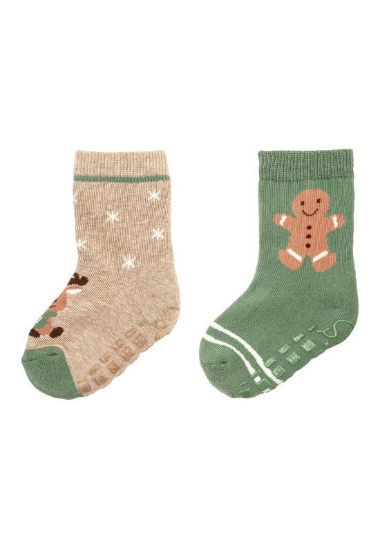 Sterntaler ABS Socken Weihnachten im 2er-Pack, Innenfrottee