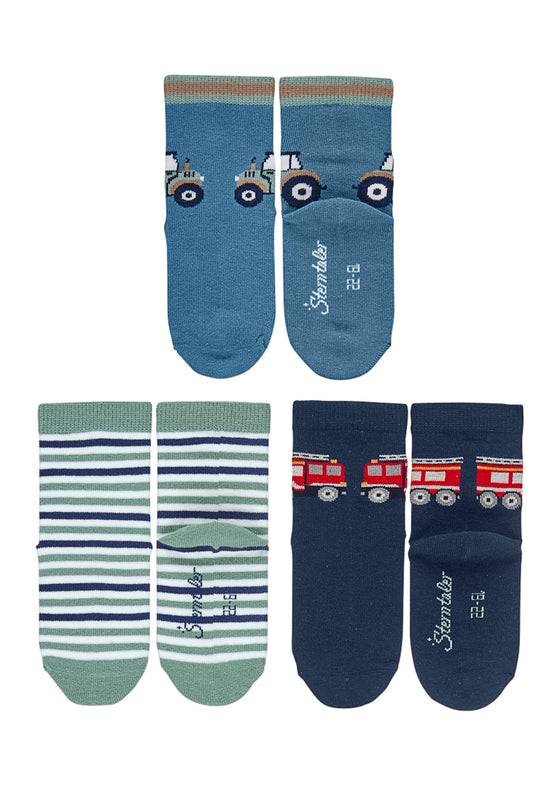Sterntaler Kindersocken 7er-Box Jungen in Mittelblau Saisonschlussverkauf