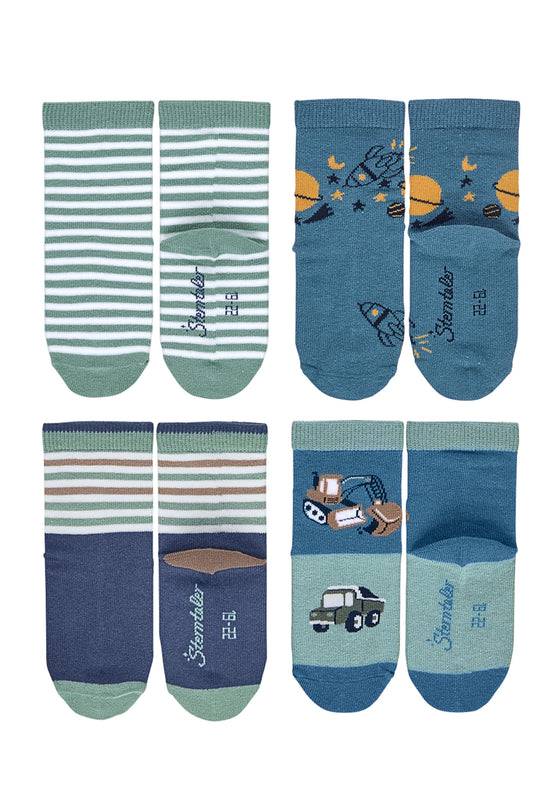 Sterntaler Kindersocken 7er-Box Jungen in Mittelblau Saisonschlussverkauf