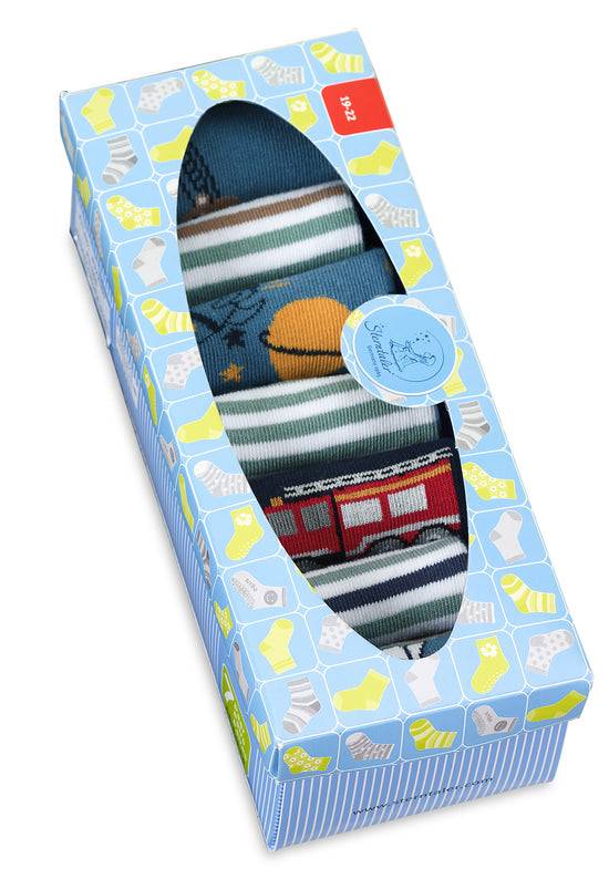 Sterntaler Kindersocken 7er-Box Jungen in Mittelblau Saisonschlussverkauf