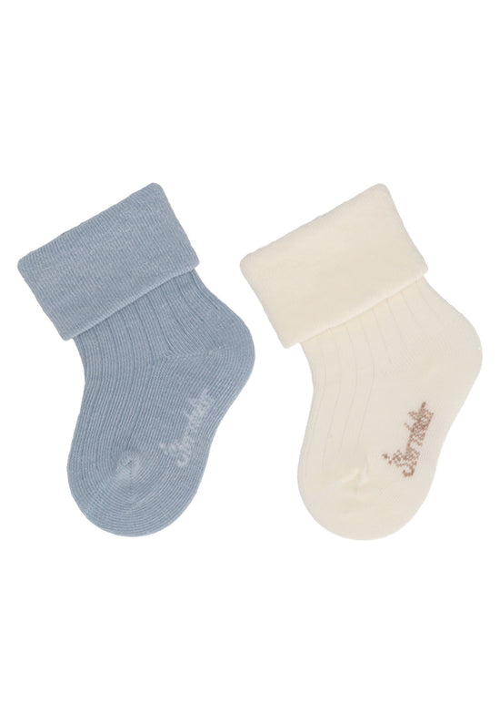 Sterntaler Socken im Doppelpack mit Rippenoptik in versch. Farben
