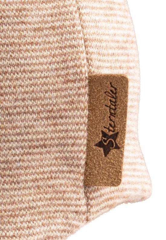 Sterntaler Beanie in Melangeoptik-Optik mit Bindeband, gefüttert Tägliche Deals