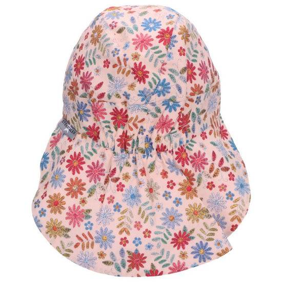 Sterntaler Schirmmütze in Rosa, Nackenschutz und Blumen Print Bis zu 50% Rabatt