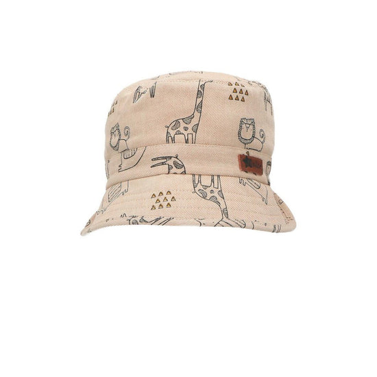 Sterntaler Fischerhut mit süßen Safari-Motiven in Beige Bis zu 65% Rabatt