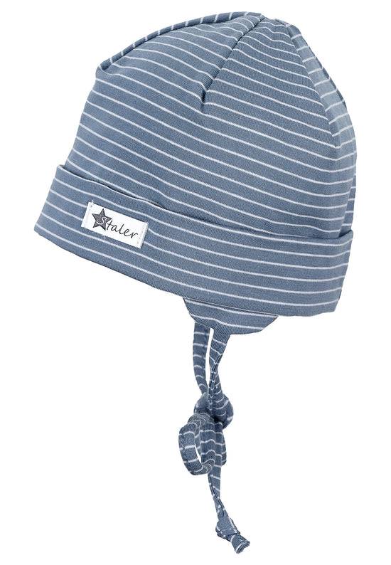 Sterntaler OCS Beanie aus Ringeljersey in Samtblau und Rosa Günstiger Verkauf