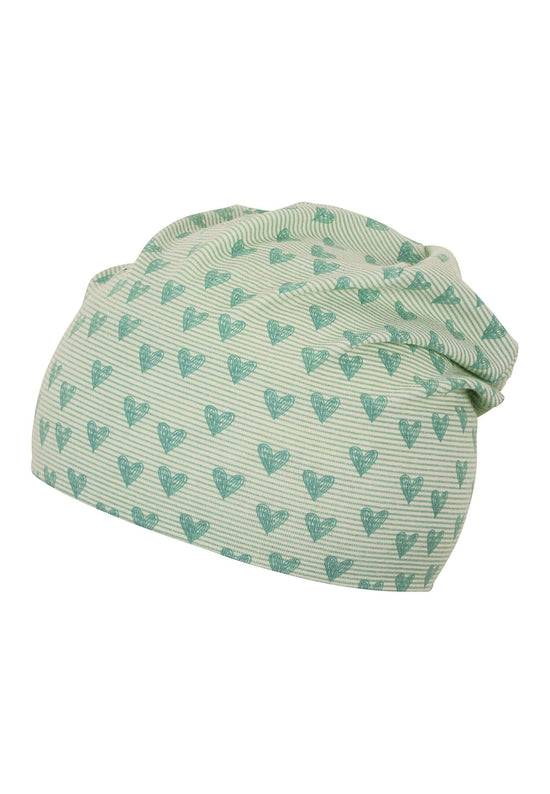 Sterntaler Slouch-Beanie mit Herzen Print aus Jersey Fabrik Onlineshop
