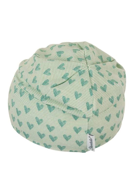 Sterntaler Slouch-Beanie mit Herzen Print aus Jersey Fabrik Onlineshop