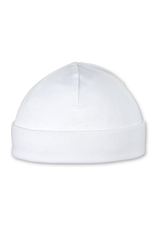 Sterntaler OCS Beanie aus Singlejersey (Bio) uni in Weiß Flash Sale