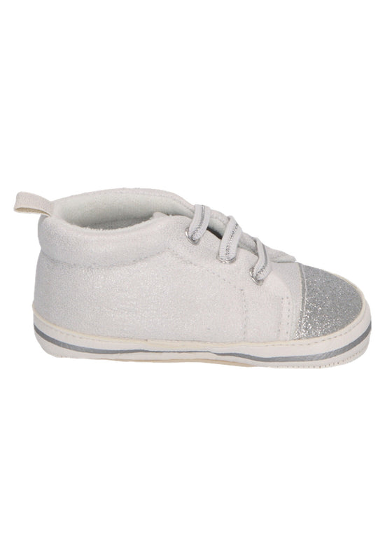 Sterntaler Babyschuh mit elastischen Schnürsenkeln in lichtgrau Preisnachlass