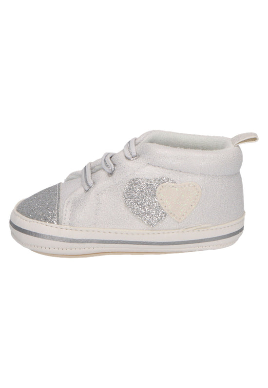 Sterntaler Babyschuh mit elastischen Schnürsenkeln in lichtgrau Preisnachlass