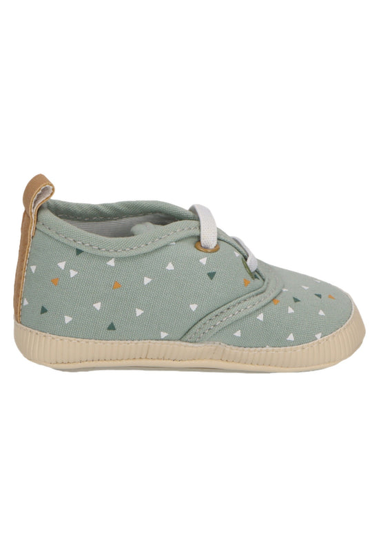 Sterntaler Babyschuh mit elastischen Schnürsenkeln in steingrün Lagerräumung