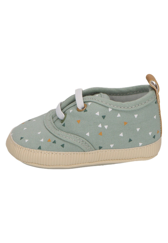 Sterntaler Babyschuh mit elastischen Schnürsenkeln in steingrün Lagerräumung