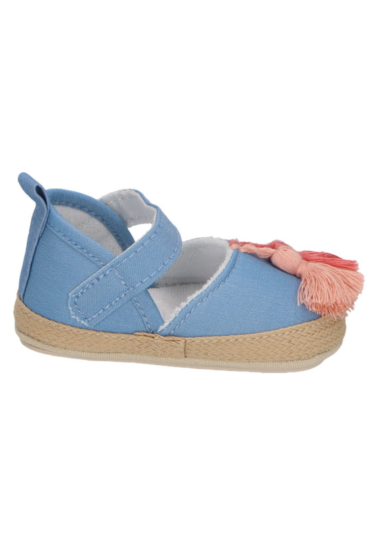 Sterntaler Baby Ballerina im Jeanslook mit Quastern in graublau Neueste Mode