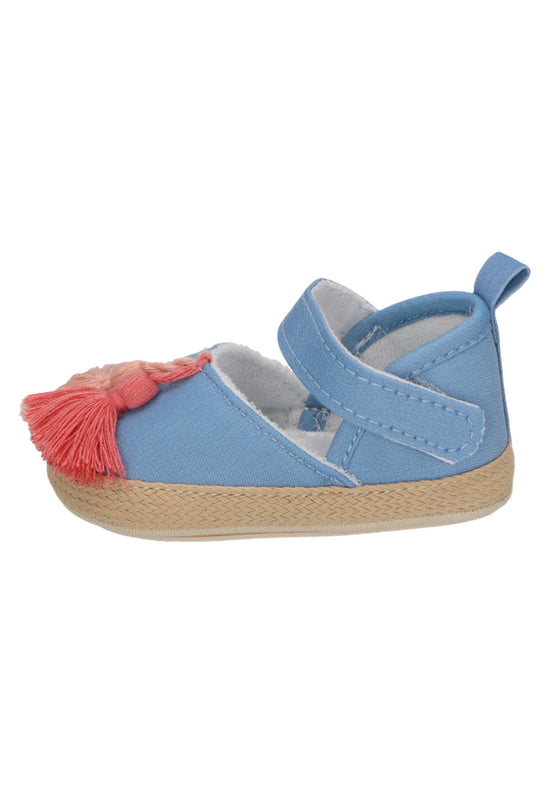 Sterntaler Baby Ballerina im Jeanslook mit Quastern in graublau Neueste Mode