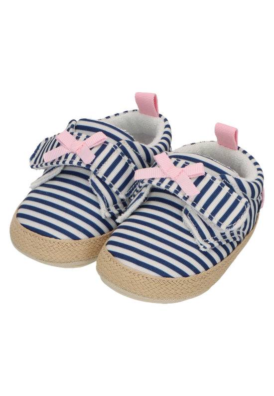 Sterntaler Babyschuh mit Streifen in blau