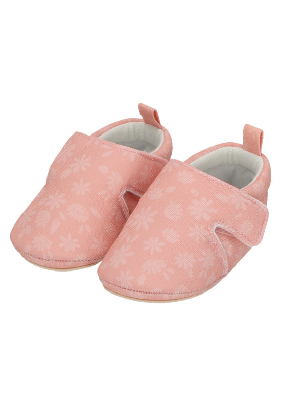 Sterntaler Krabbelschuh bedruckt mit Gänseblümchen in mattrosa Blitzangebot
