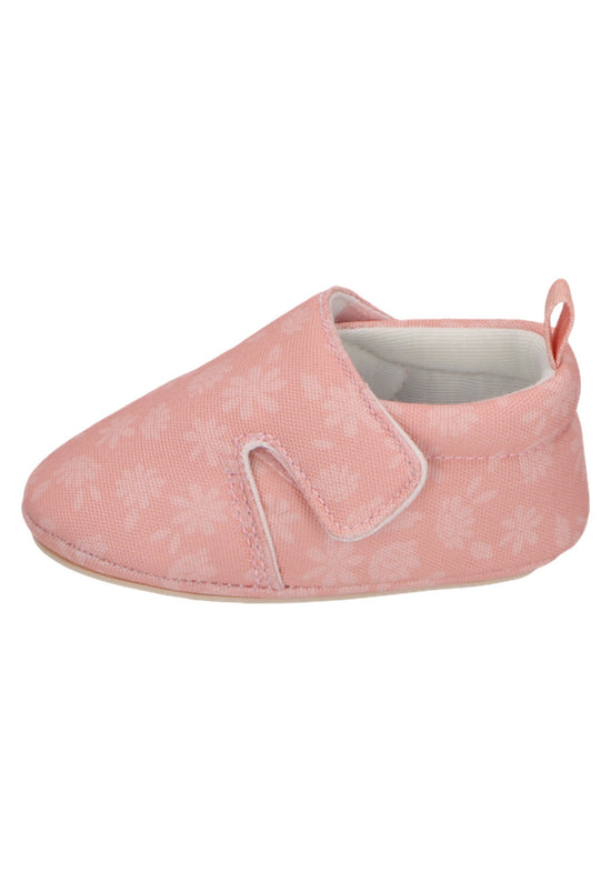Sterntaler Krabbelschuh bedruckt mit Gänseblümchen in mattrosa Blitzangebot