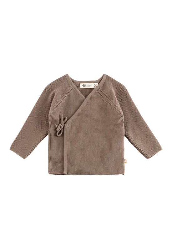 Sterntaler Strickjacke aus Baumwollgarn mit Wickeltechnik Tiefpreis