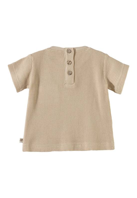 Sterntaler T-Shirt mit Applikation von Hase Happy in beige Begrenzte Freigabe