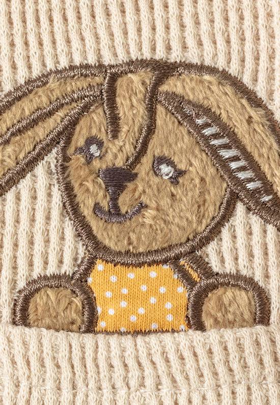 Sterntaler T-Shirt mit Applikation von Hase Happy in beige Begrenzte Freigabe