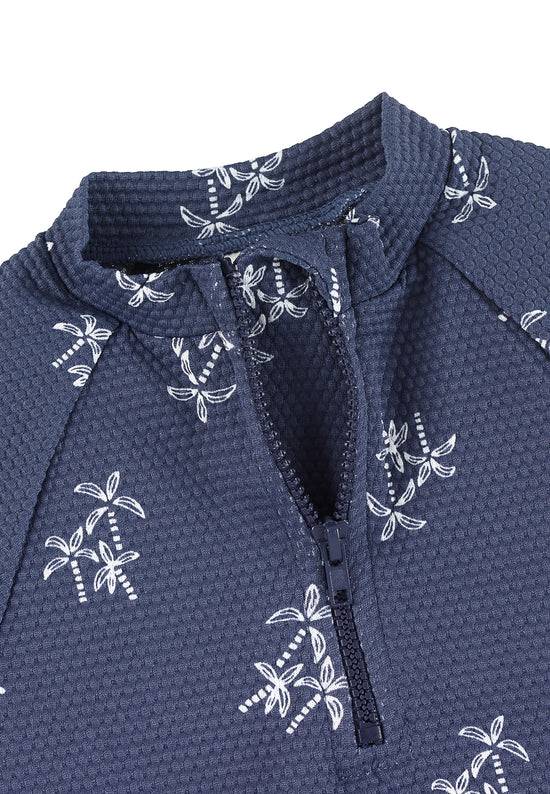 Sterntaler Schwimmshirt bedruckt mit Palmen in blau Super Rabatt