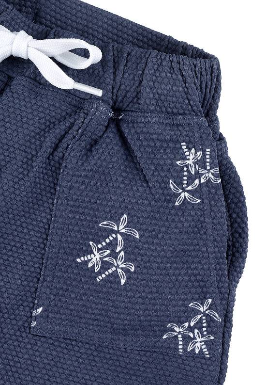 Sterntaler Kinder Badeshorts bedruckt mit Palmen in blau 50% Rabatt für begrenzte Zeit