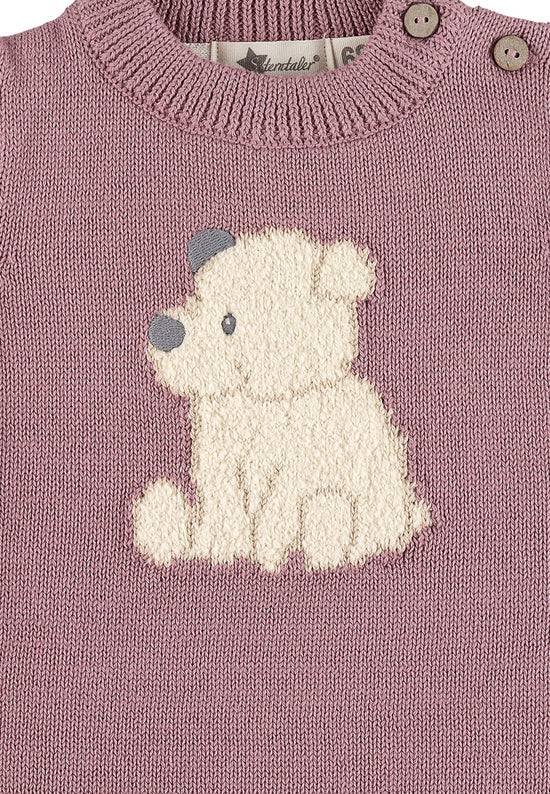 Sterntaler Strickpullover mit Motiv Eisbär Elia in rosa Angebote