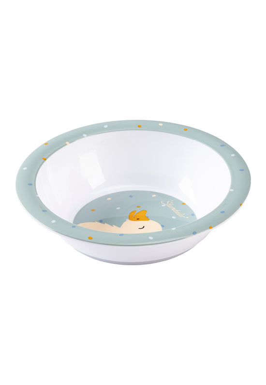 Sterntaler Kinderschale mit Motiv von Ente Edda in steingrün Sonderangebot