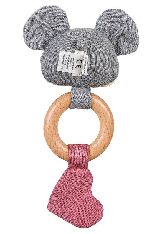 Sterntaler GOTS Strick-Spielfigur Maus, Holz-Greifring Buche Wochenangebot