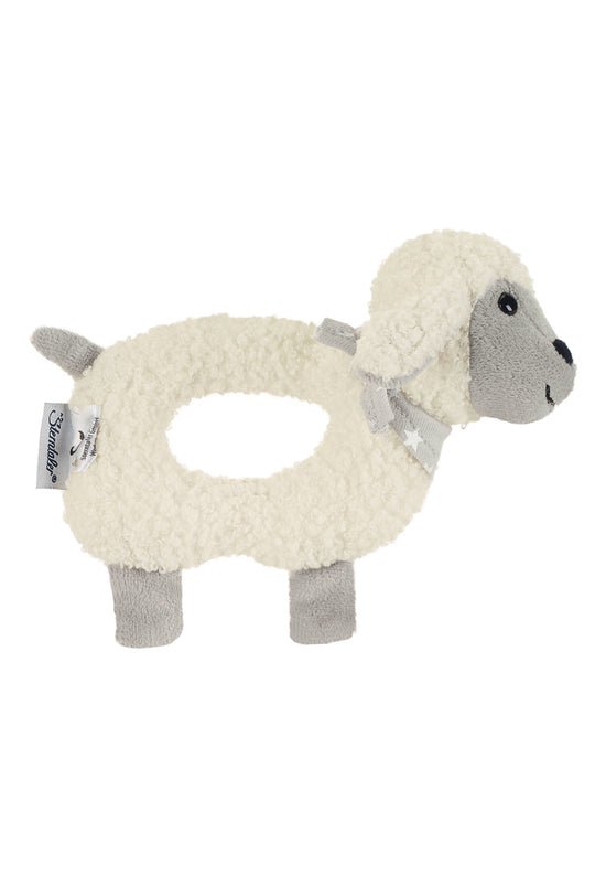 Sterntaler Greifling Schaf Stanley in Ecru mit Grau, 16 cm Bis zu 50% Rabatt