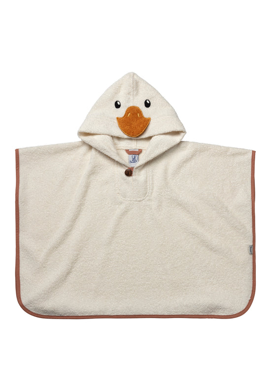 Sterntaler Badeponcho Ente Edda aus Baumwolle in ecru Begrenzt auf 3 Tage