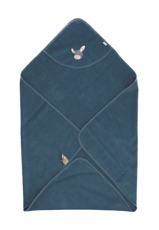 Sterntaler GOTS Badetuch 100x100 Esel Emmi in Blaugrau zollfrei