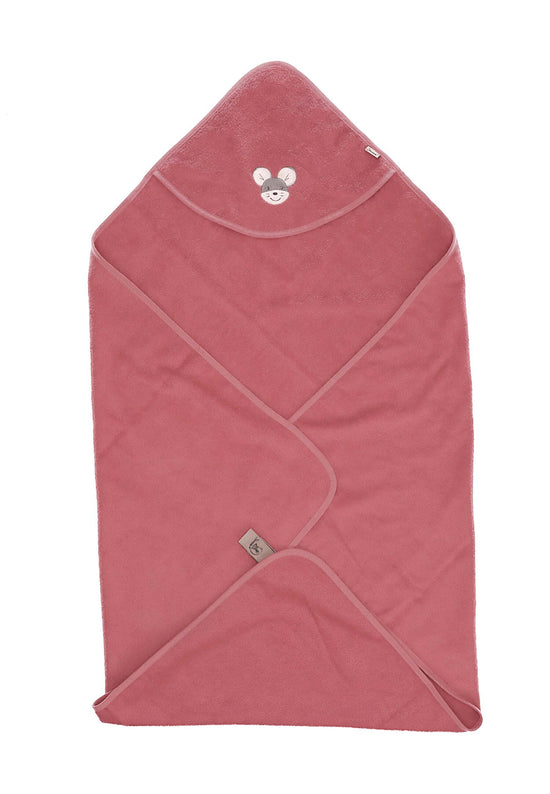 Sterntaler GOTS Badetuch 100x100 Maus Mabel aus Frottee, Rosa 50% Rabatt für begrenzte Zeit