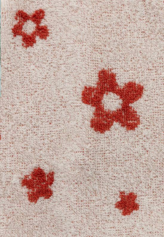 Sterntaler Kapuzenbadetuch Bauernhof mit Blumen, 100x70cm 2025