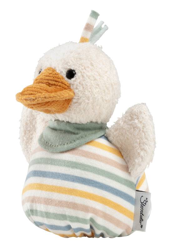 Sterntaler Knuddelsäckchen Ente Edda in buntem Ringel-Jersey Sonderangebot